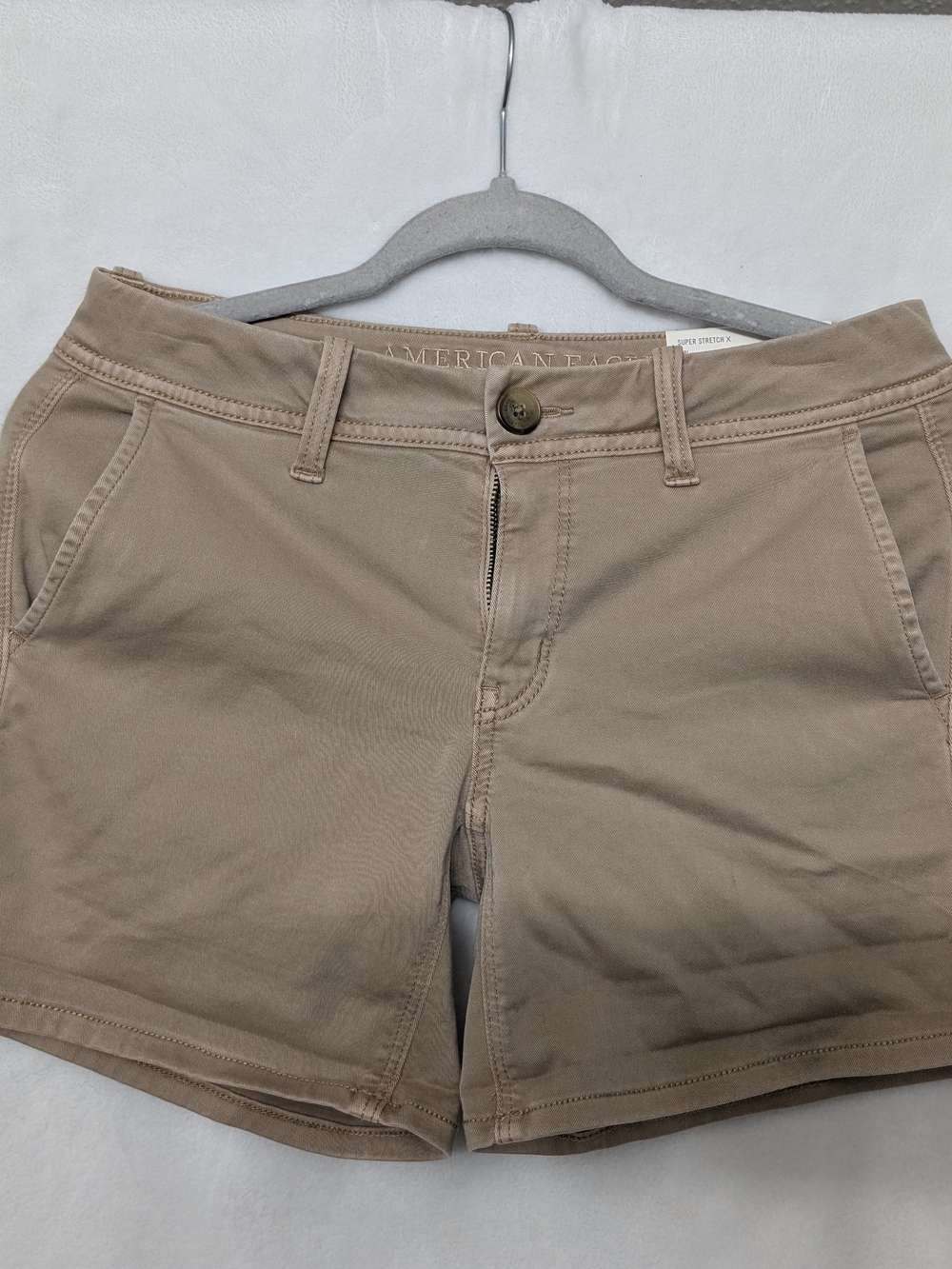 American Eagle Outfitters Women's Tan Stretch Shorts
